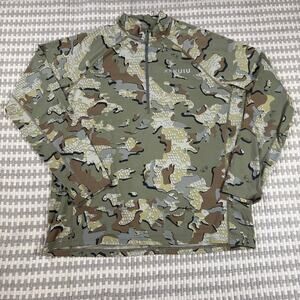 KUIU Peloton 118 Quarter Zip Hunting Shirt Camo XL Performance Long Sleeve